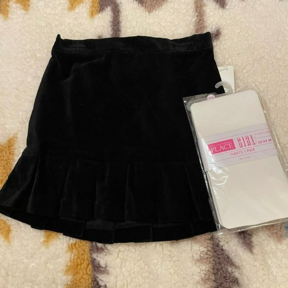 Kids Korner‎ Baby Velvet Skirt and Tights